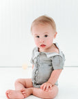 Gray All-Access Bodysuit | G-Tube, Catheter, NICU/PICU, Port-friendly adaptive clothing