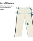 Zip Access Wide Leg Pant Points of Measure