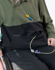 Closeup of tubing coming out of Spoonie Signature Pocket.