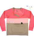 Sunset C/B Triple Zip Crewneck Sweatshirt with devices