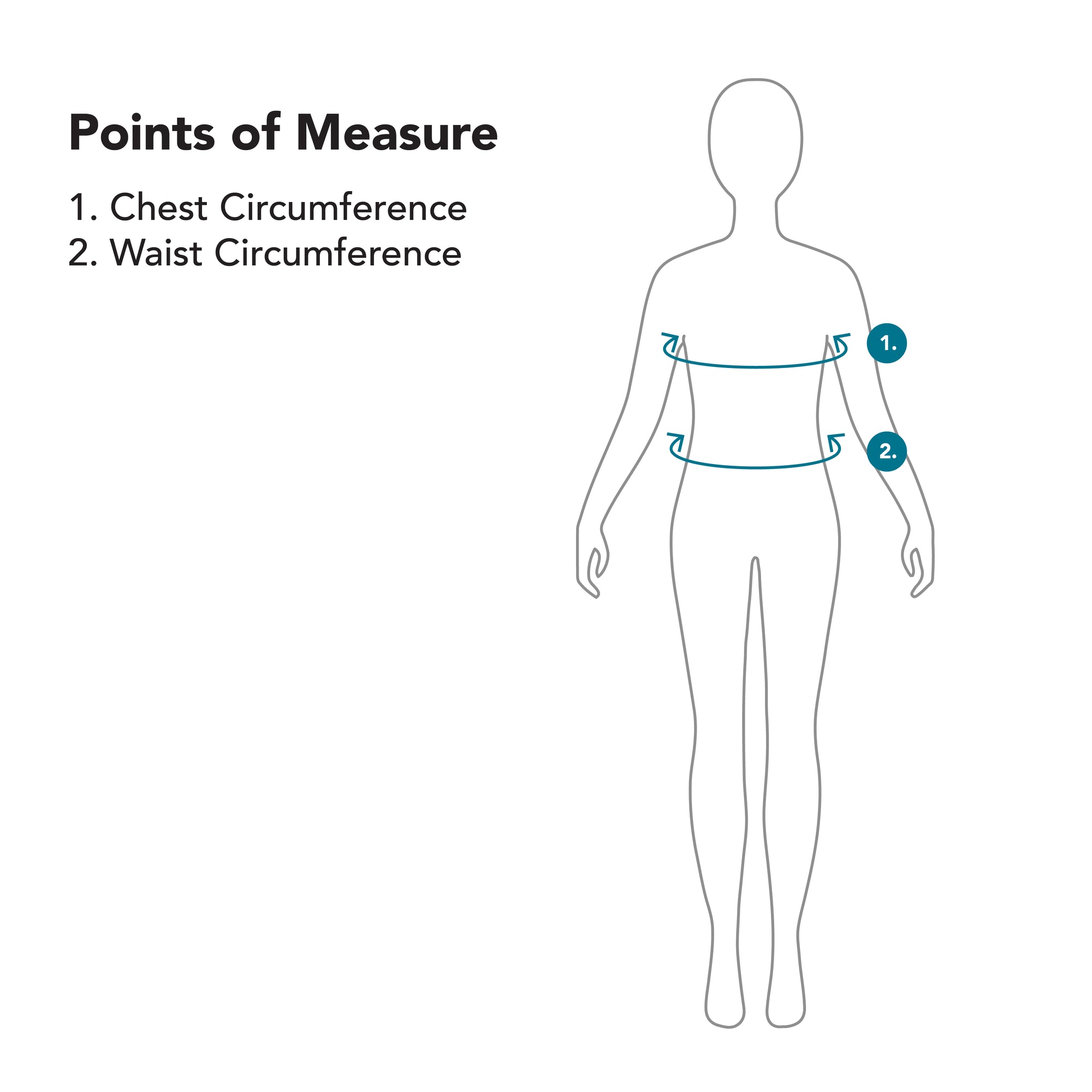 Adult Chest Access Chambray Wrap Top Points of Measure