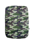 Flat of back of Camo elastic ostomy bag cover