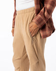 Khaki Felt Zip Access Pant