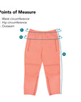 Felt Zip Access Pant Points of Measure