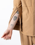 Zipper for arm access