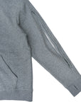 Closeup of arm zipper