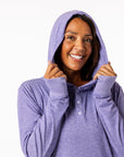 Lilac Adult Sleeve and Chest Access Hooded Top