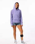 Lilac Adult Sleeve and Chest Access Hooded Top