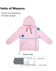 Points of Measure for Kids Zipper Access Hoodie