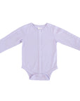 Longsleeve all access bodysuit in lavender