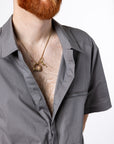 Mike wearing Magnetic Dress Shirt