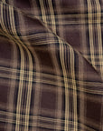 Closeup of Khaki Plaid Fabric