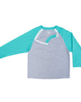 Open Teal Kids Raglan Access Tee