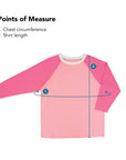 Points of Measure for Raglan Access Tee