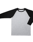 Flat of black Adult Raglan Chemo Port Access Tee Shirt