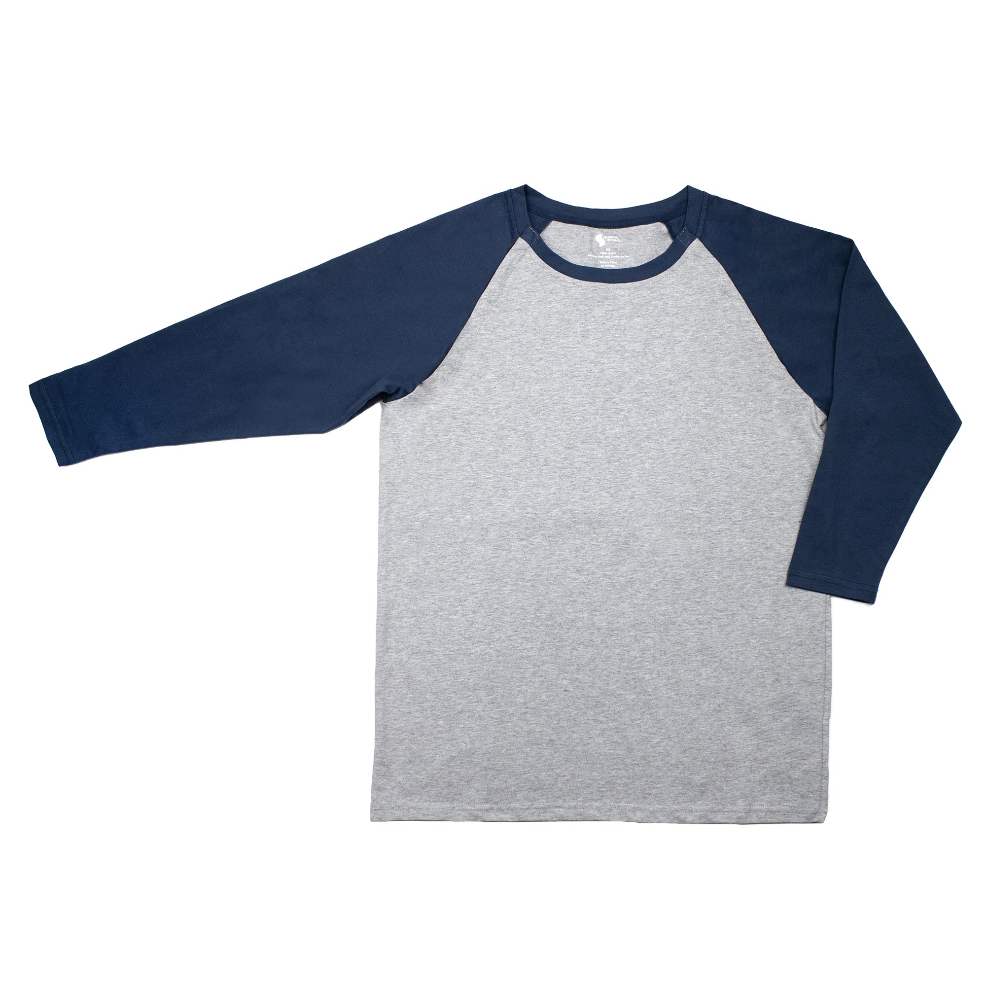 Flat of Adult Raglan Chemo Port Access Tee Shirt