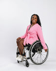 Denisha is 5'5" wearing a size M