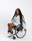 Denisha is 5'5" wearing a size M