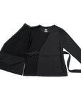 Adult Chest Access Fleece Wrap Top open
