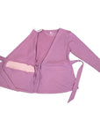 Adult Chest Access French Terry Wrap Top open