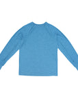 Flat of Adult Raglan and Sleeve Zip Access Long Sleeve Tee