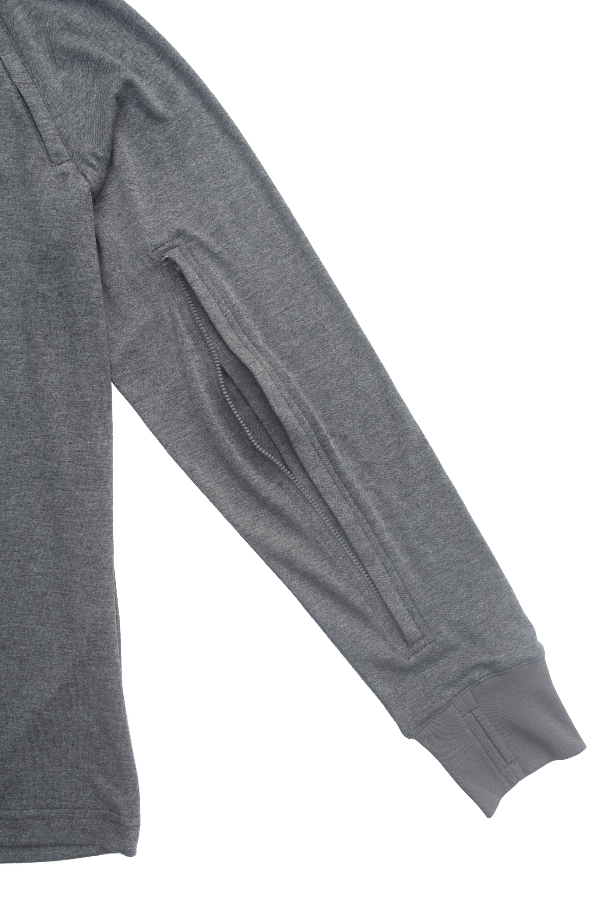 Closeup of zip sleeve