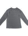 Flat of Gray Adult Raglan and Sleeve Zip Access Tee