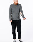 Mike wearing Raglan and Sleeve Zip Access Tee with sleeve open