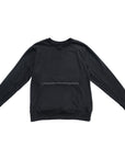 Flat image of black sweatshirt