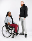Denisha is 5'5" wearing a size M