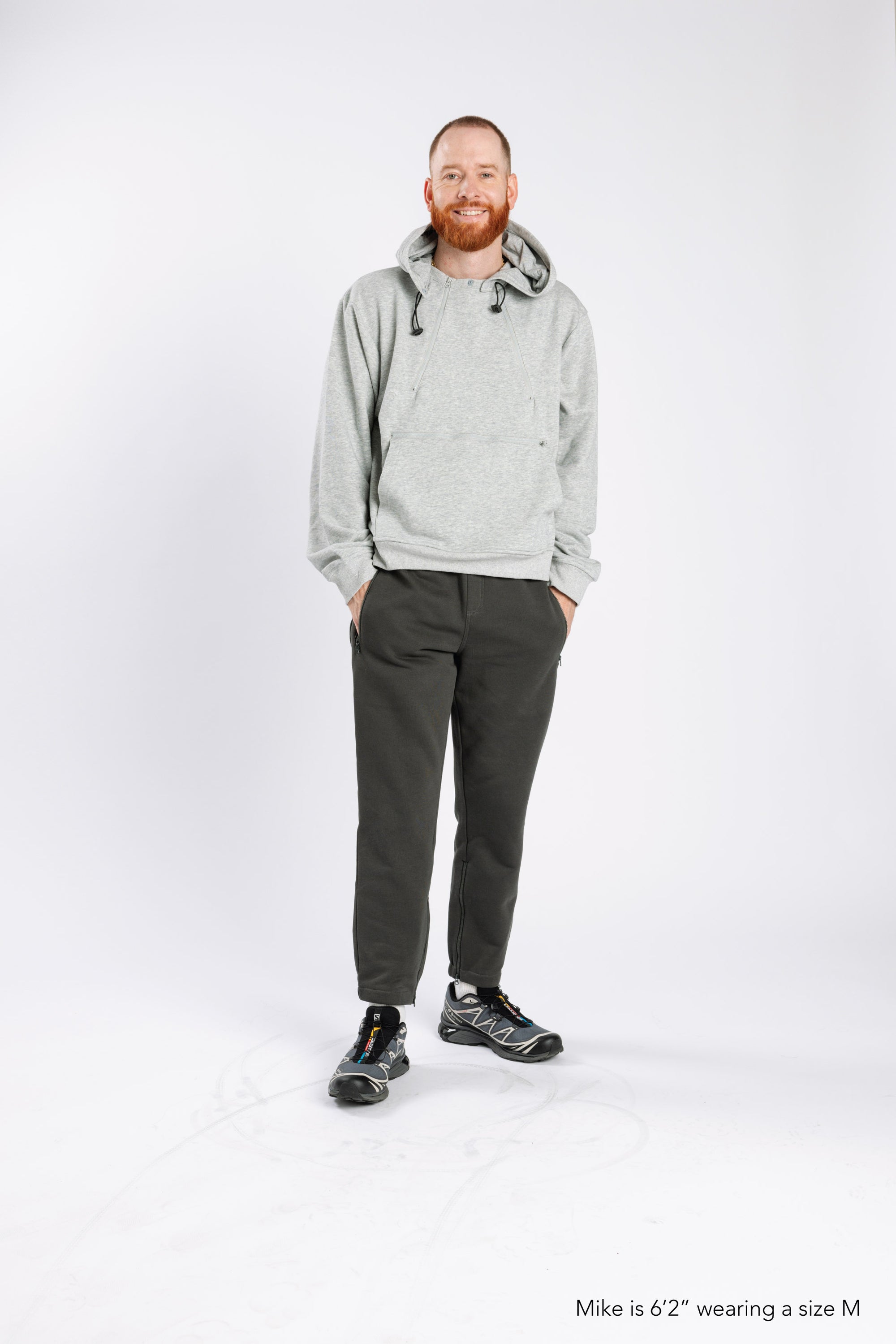 Mike is 6'2" wearing a size M