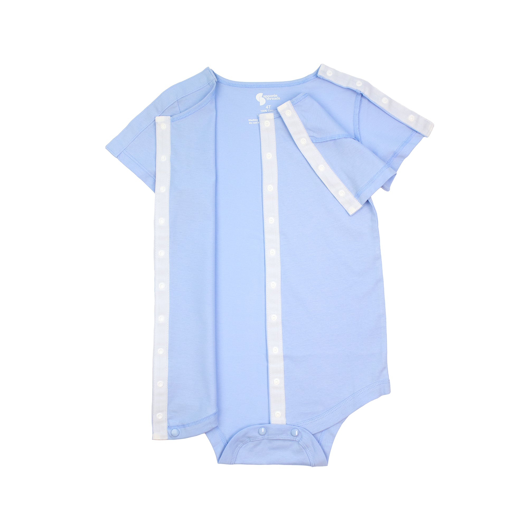 Blue All-Access Bodysuit | G-Tube, Catheter, NICU/PICU, Port-friendly adaptive clothing