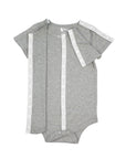 Gray All-Access Bodysuit | G-Tube, Catheter, NICU/PICU, Port-friendly adaptive clothing