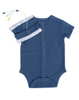 Flat of Blue Waffle All Access Bodysuit