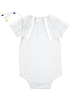 White All-Access Bodysuit | G-Tube, Catheter, NICU/PICU, Port-friendly adaptive clothing