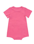 Back of Pink Tummy Access Bodysuit