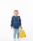 Finley wearing Zipper Access Hoodie with open chest zipper