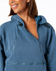 Closeup of open chest zipper