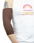 Man wearing Brown Ultra Support Sleeve