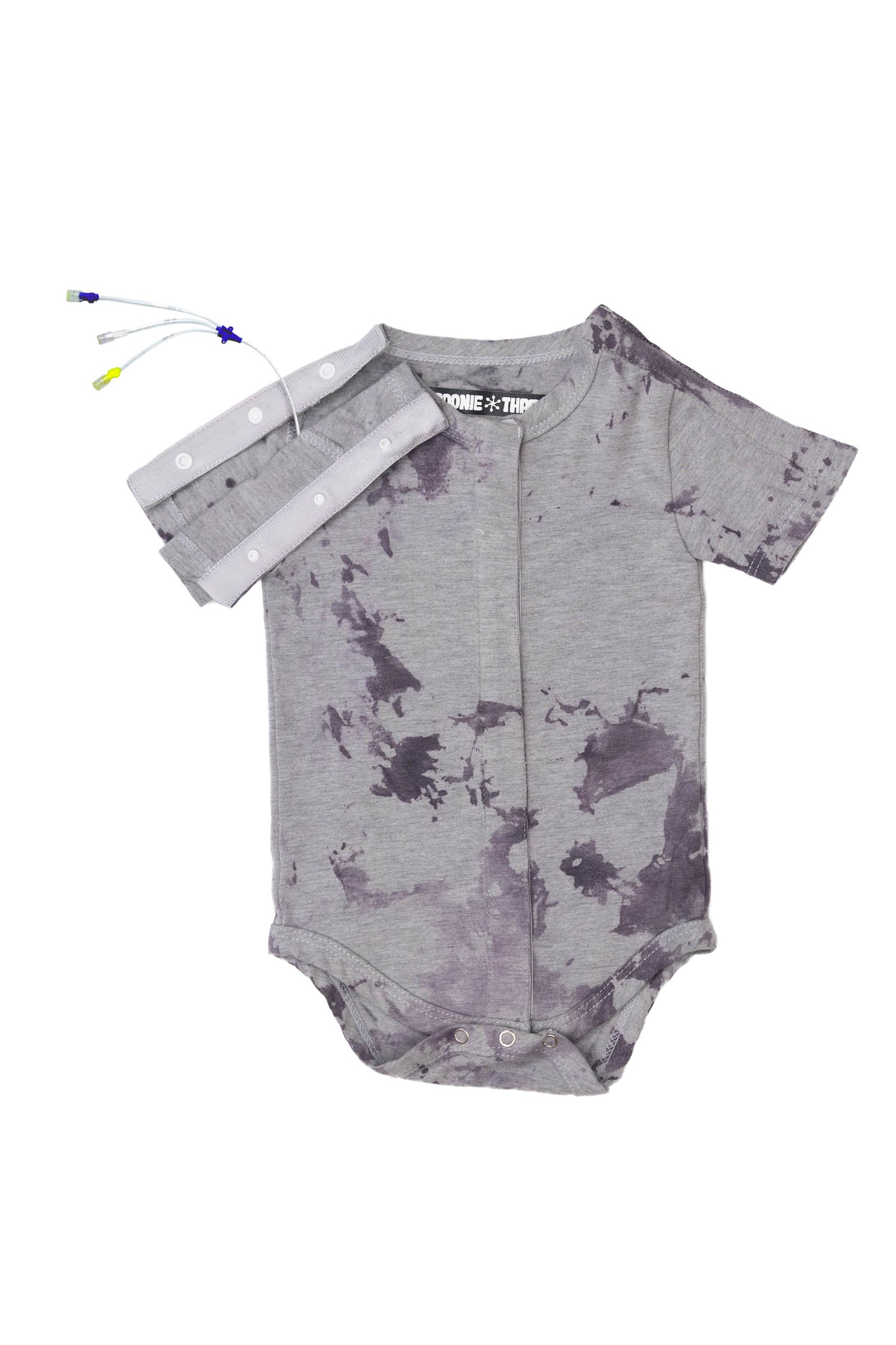 Flat of all access bodysuit with tubing