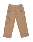 Flat of Wide Leg Cargo Pants in Khaki