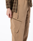 Closeup of pants zippers