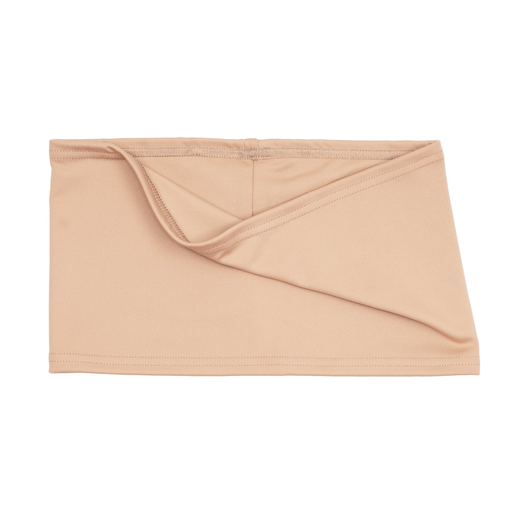 Flat of Beige Stretch Waistband folded