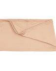 Flat of Beige Stretch Waistband folded