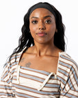 Denisha showing chest zippers