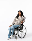 Denisha is 5'5" wearing a size S
