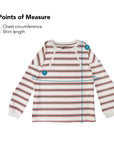Points of Measure for Yarn-dye Zip Chest Access Tee