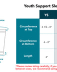 Youth Support Sleeve Size Chart