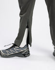 Vintage Black Adult Ankle Zip Access Pant closeup of ankle open