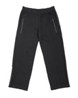 Flat of Black Adult Zip Access Wide Leg Pant